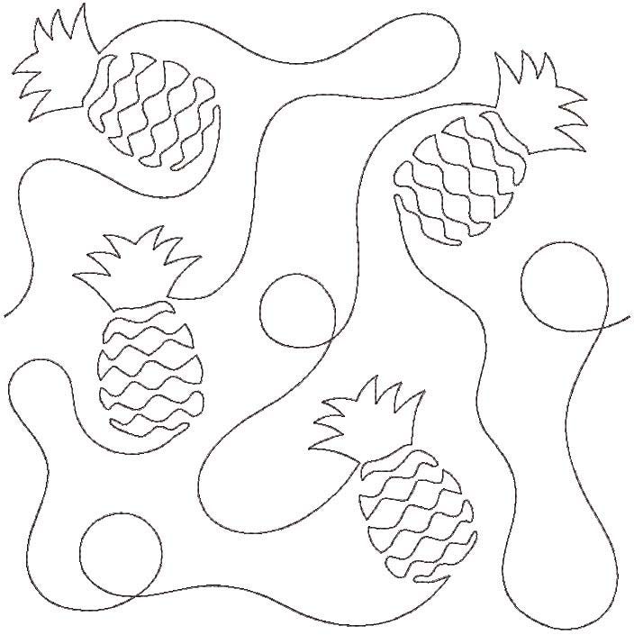 Pineapple End-to-End Quilting | Machine Embroidery Designs by JuJu