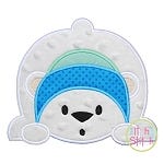 Polar Bear Applique | Machine Embroidery Designs by JuJu