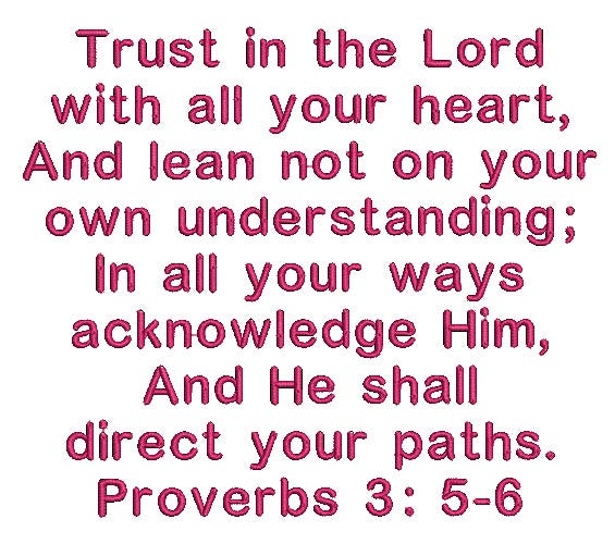 Proverbs 3:5-6