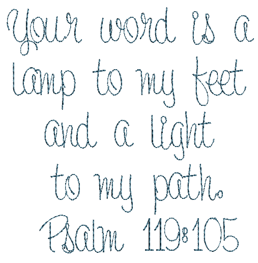 Psalm 119:105 4x4