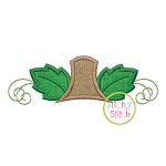 Pumpkin Monogram Topper Applique | Machine Embroidery Designs by JuJu
