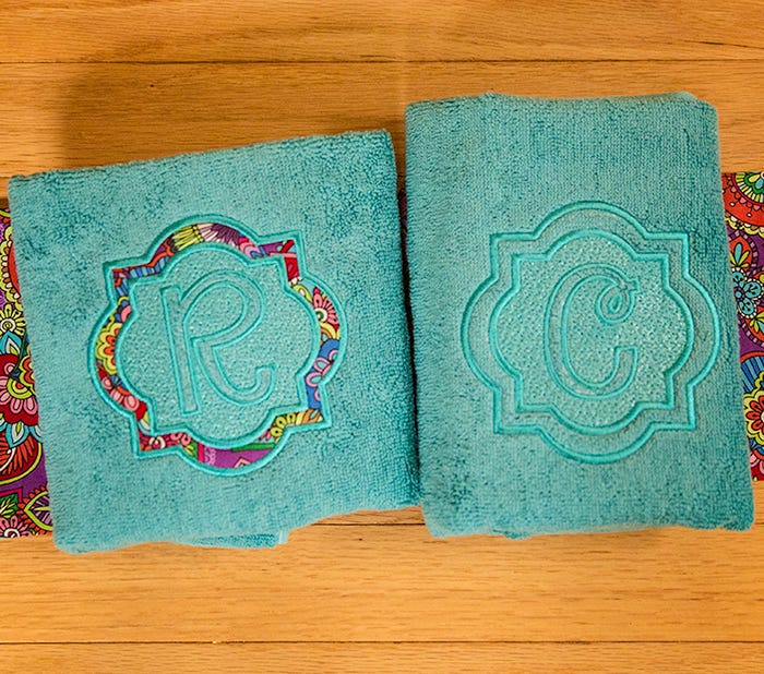 Quatrefoil Embossed Monogram Alphabet Machine Embroidery Designs by JuJu