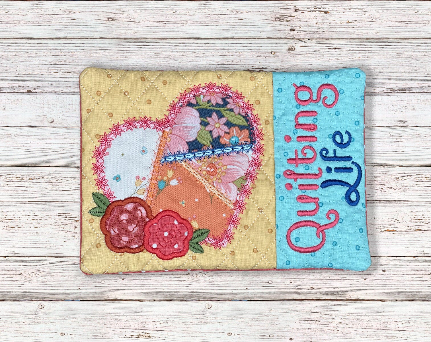 ITH Quilting Mug Rug | Machine Embroidery Designs by JuJu