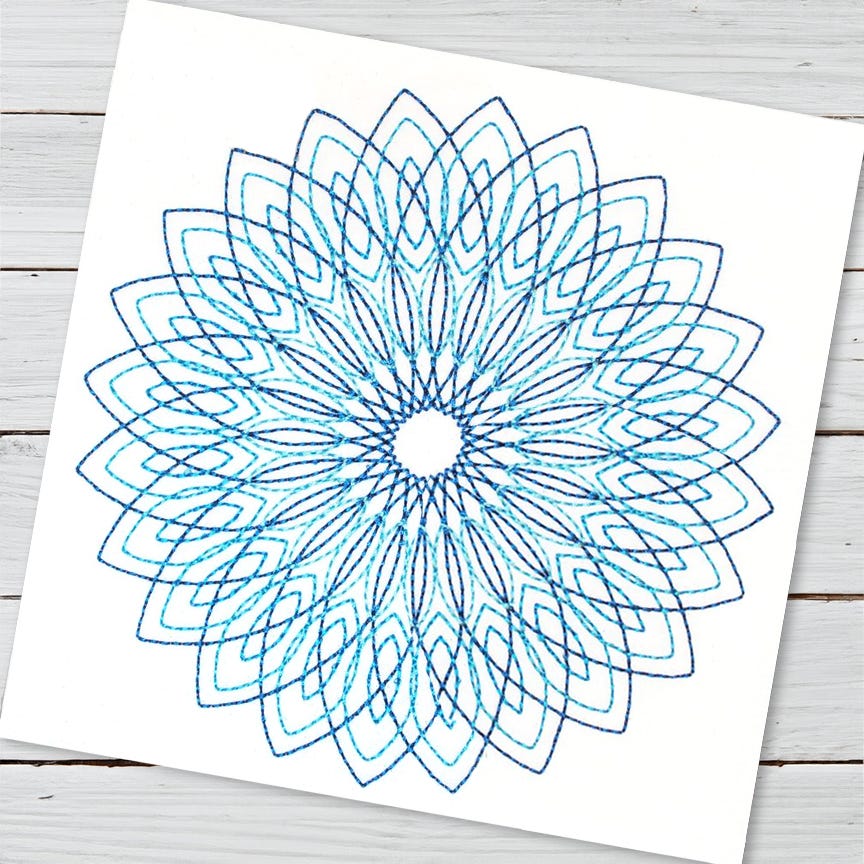 Ramona Mandala | Machine Embroidery Designs by JuJu