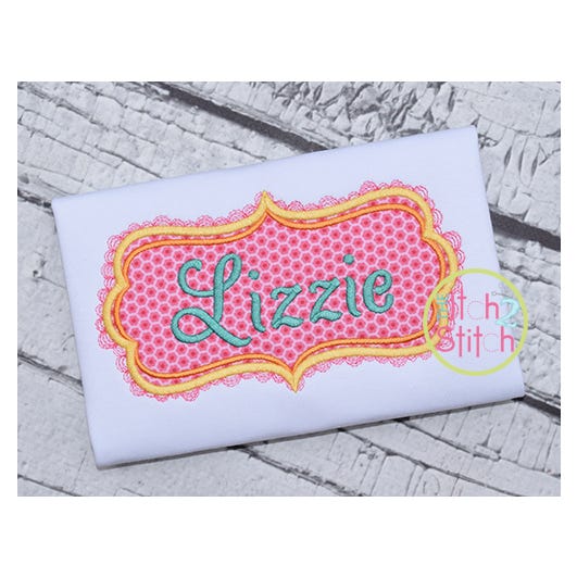 Machine Embroidery Rectangle Frame Design Rectangular Lace Frame | Machine Embroidery Designs by JuJu