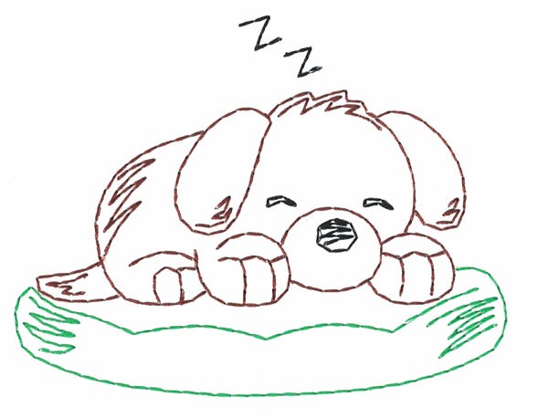 Precious Puppies Vintage Stitch Machine Embroidery Designs by JuJu