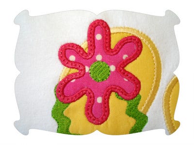 Rick Rack Flip Flop Applique