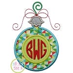 Round Ornament Monogram Applique | Machine Embroidery Designs by JuJu