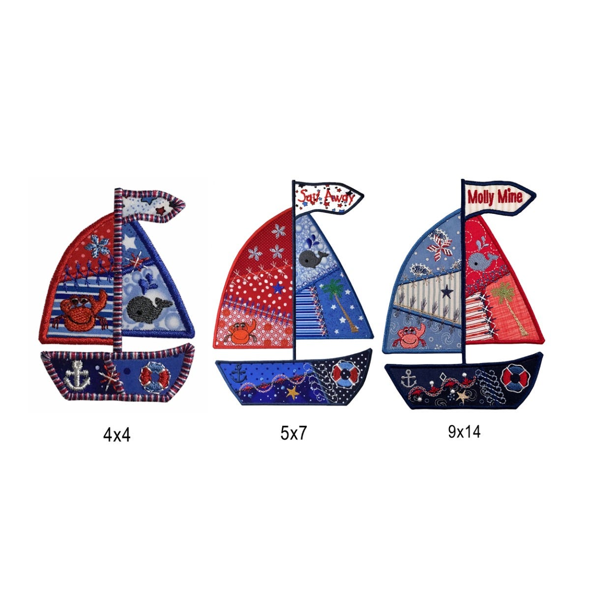 Sea Life Applique Embroidery Set 1