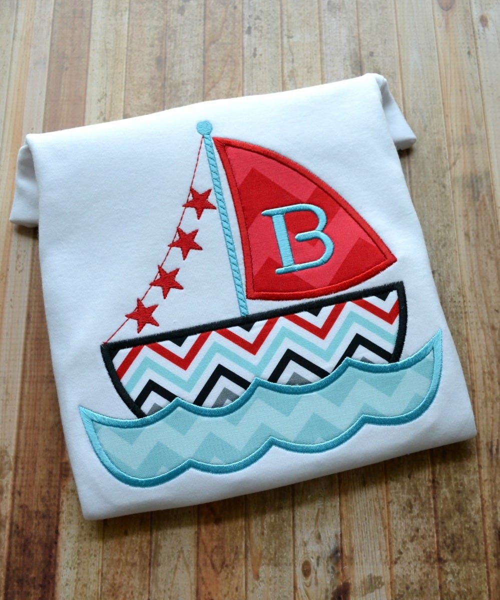 Sailboat Stars | Machine Embroidery Designs by JuJu
