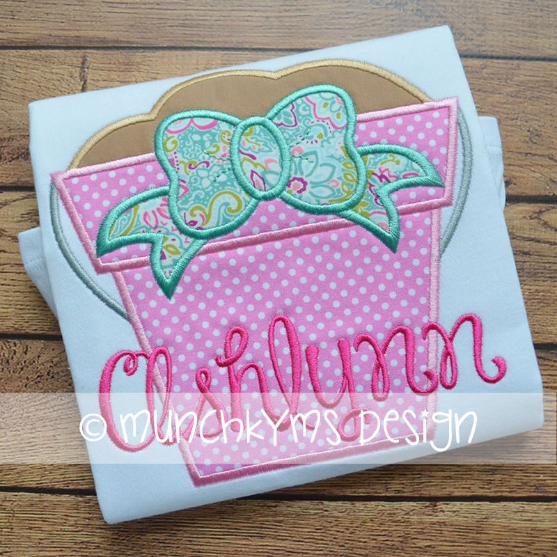 Sandbucket Bow | Machine Embroidery Designs by JuJu