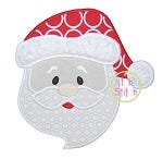 Santa Face Applique | Machine Embroidery Designs by JuJu