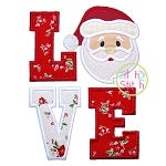 Santa LOVE Applique | Machine Embroidery Designs by JuJu