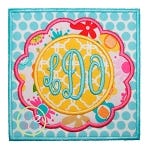 Scallop Box Monogram Applique | Machine Embroidery Designs by JuJu