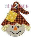 Scarecrow Boy Applique | Machine Embroidery Designs by JuJu