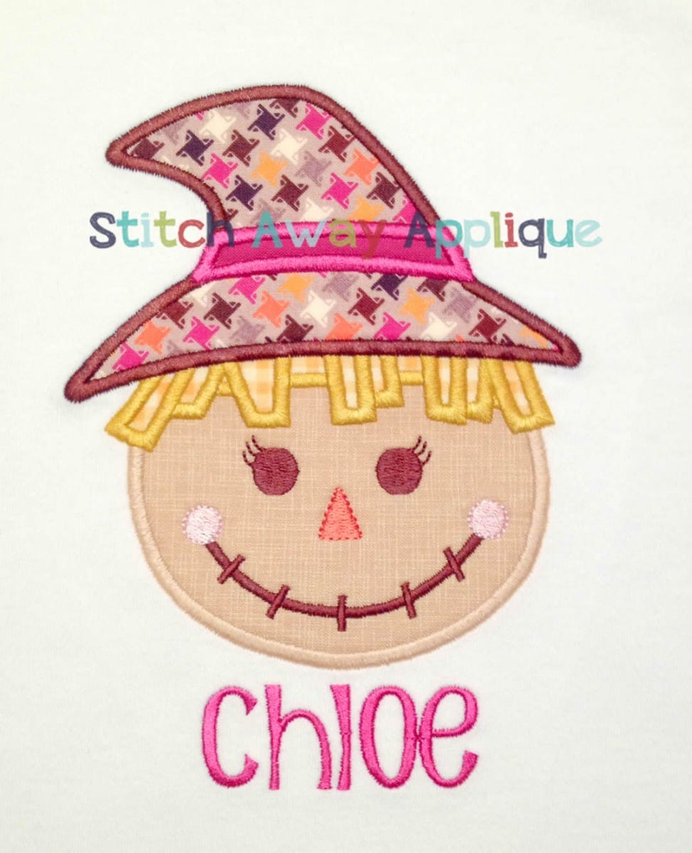 Scarecrow Girl 1 | Machine Embroidery Designs by JuJu