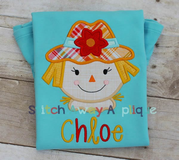 Scarecrow Girl 2 | Machine Embroidery Designs by JuJu