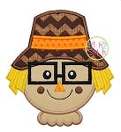 Scarecrow Glasses Applique | Machine Embroidery Designs by JuJu