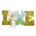 Science Love Applique | Machine Embroidery Designs by JuJu