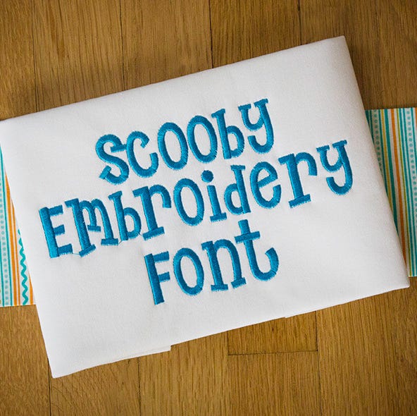 Scooby Embroidery Font Machine Embroidery Designs by JuJu