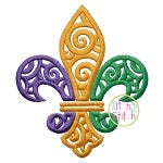 Scroll Fleur De Lis Embroidery | Machine Embroidery Designs by JuJu