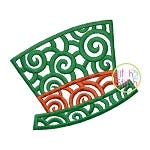 Scroll Leprechaun Hat Embroidery | Machine Embroidery Designs by JuJu