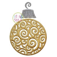 Scroll Ornament Applique | Machine Embroidery Designs by JuJu