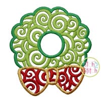 Scroll Wreath Embroidery | Machine Embroidery Designs by JuJu