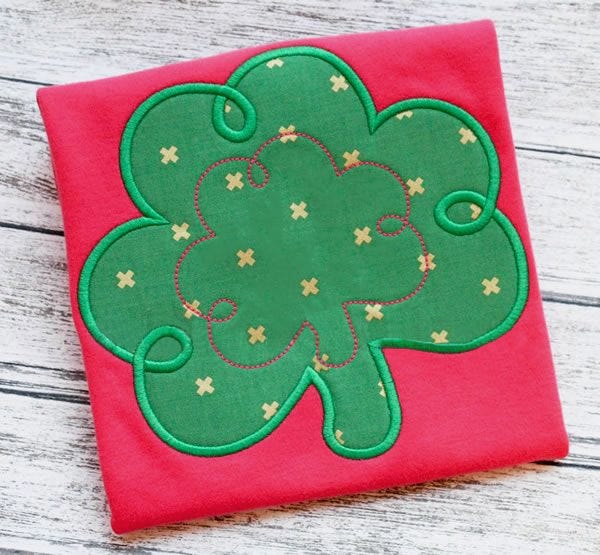 Curly Shamrock | Machine Embroidery Designs by JuJu