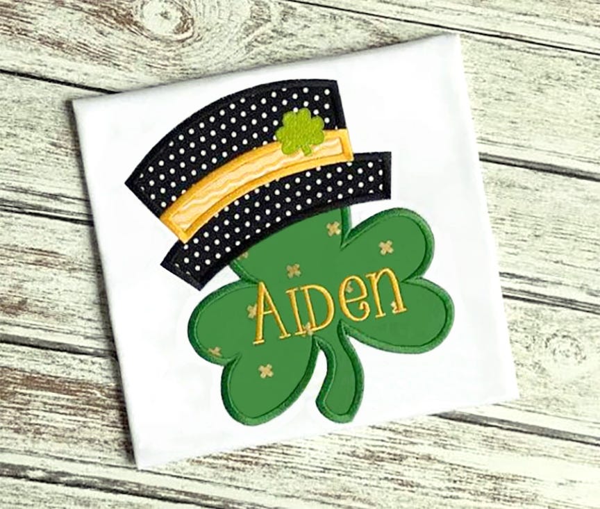 Shamrock Hat | Machine Embroidery Designs by JuJu