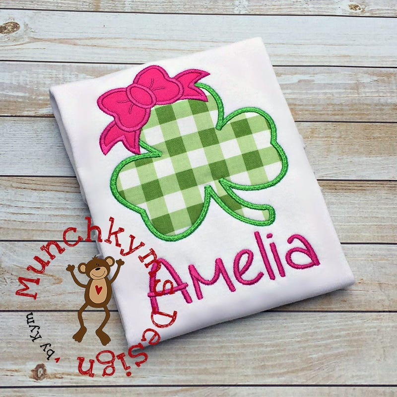 Shamrock Bow | Machine Embroidery Designs by JuJu