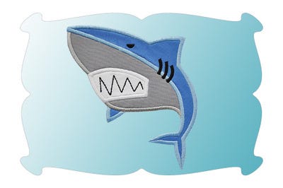 SHARK! Applique