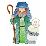 Shepherd Sketch Embroidery | Machine Embroidery Designs by JuJu