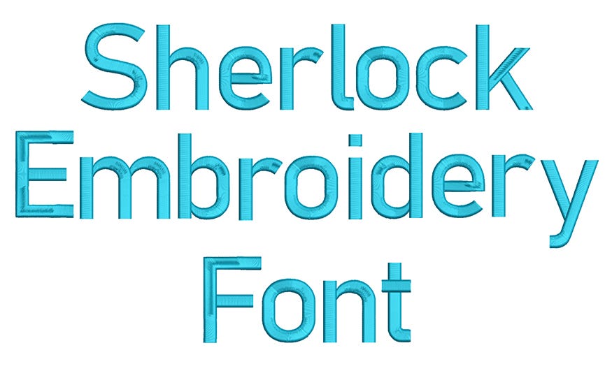 Sherlock Embroidery Font | Machine Embroidery Designs by JuJu