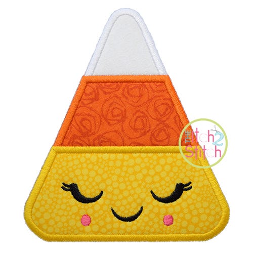 Shy Candy Corn Applique | Machine Embroidery Designs by JuJu