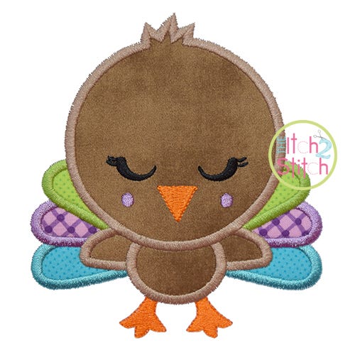 Shy Turkey Applique | Machine Embroidery Designs by JuJu