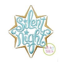 Silent Night Star Embroidery | Machine Embroidery Designs by JuJu