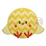 Sitting Chick Boy Applique | Machine Embroidery Designs by JuJu