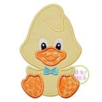 Sitting Duck Boy Applique | Machine Embroidery Designs by JuJu