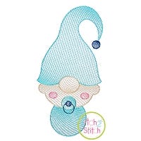 Gnome Baby Boy Sketch | Machine Embroidery Designs by JuJu