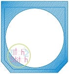 Sketch Pocket Frame | Machine Embroidery Designs by JuJu