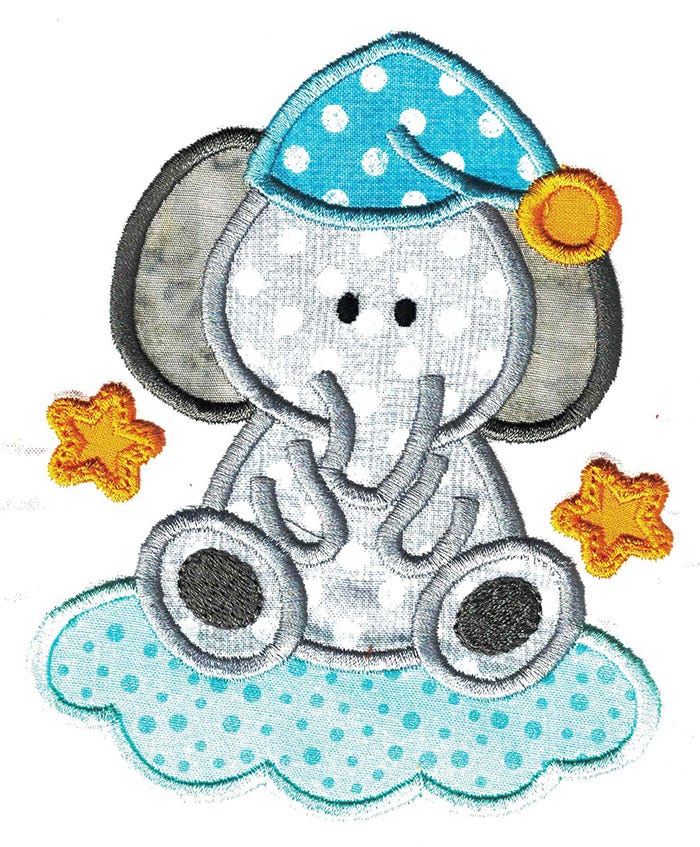 Sleepy Time Critters Applique Set 2 Machine Embroidery Designs by JuJu