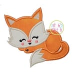 Sleeping Fox Applique | Machine Embroidery Designs by JuJu