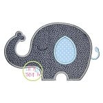 Sleepy Elephant Boy Applique | Machine Embroidery Designs by JuJu