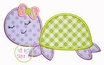 Sleepy Turtle Applique | Machine Embroidery Designs by JuJu