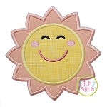 Smiling Sun Applique | Machine Embroidery Designs by JuJu