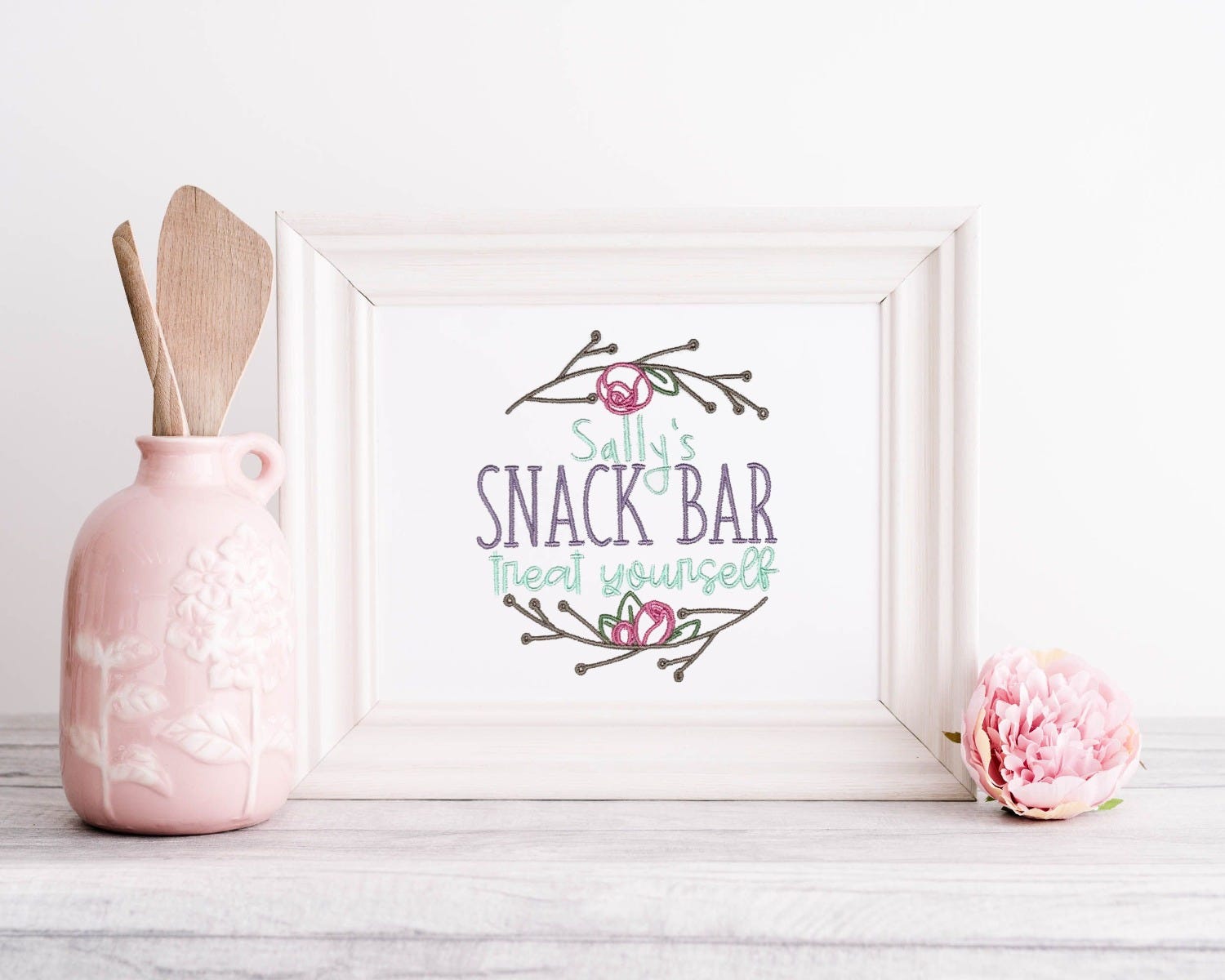 Customizable Family Signs 2 | Machine Embroidery Designs by JuJu