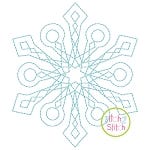 Snowflake Bean Stitch 1 Embroidery | Machine Embroidery Designs by JuJu