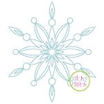 Snowflake Bean Stitch 2 Embroidery | Machine Embroidery Designs by JuJu