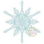 Snowflake Bean Stitch 3 Embroidery | Machine Embroidery Designs by JuJu